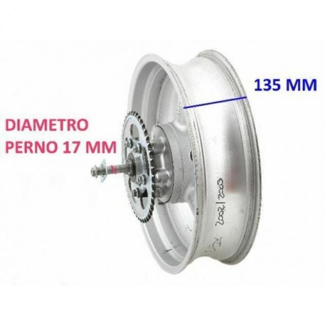 Ruota posteriore Suzuki GSF 600 dal 2000 J17 4.5 - Foto 4