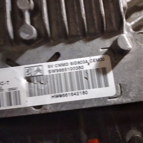 CENTRALINA MOTORE PEUGEOT CITROEN Siemens Sid803a 5ws40615c-t Sw9665100380 - Foto 3