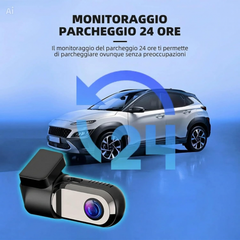 Dash Cam Auto mini Full HD 1080P – Videocamera 120° con Visione Notturna - Foto 3