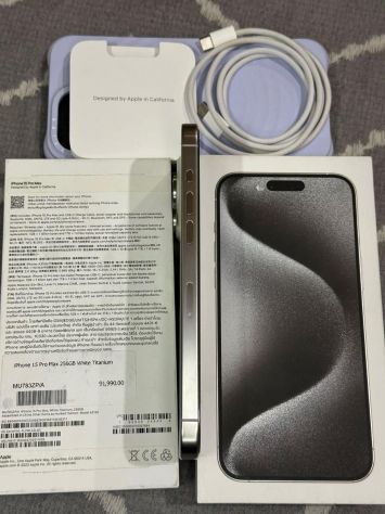 iPhone 15 Pro Max 256GB White Titanium – Excellent Condition - Foto 6