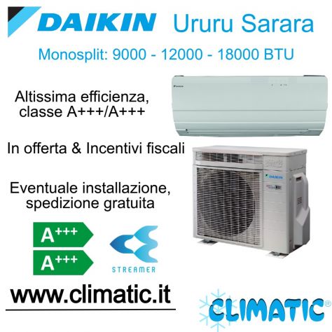 Climatizzatore Daikin Ururu Sarara