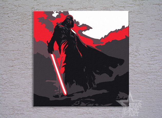 Quadro moderno Star Wars dipinto a mano pop art - Foto 2