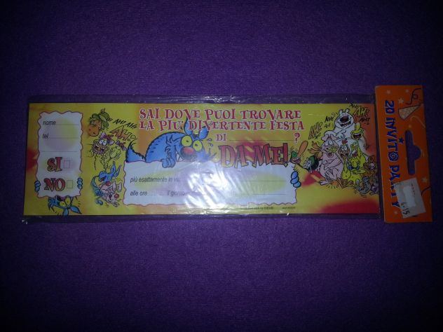 13 CONFEZIONI NUOVE,SIGILLATE,DI INVITI PER FESTE/COMPLEANNI PER BAMBINI/ADULTI/ - Foto 4