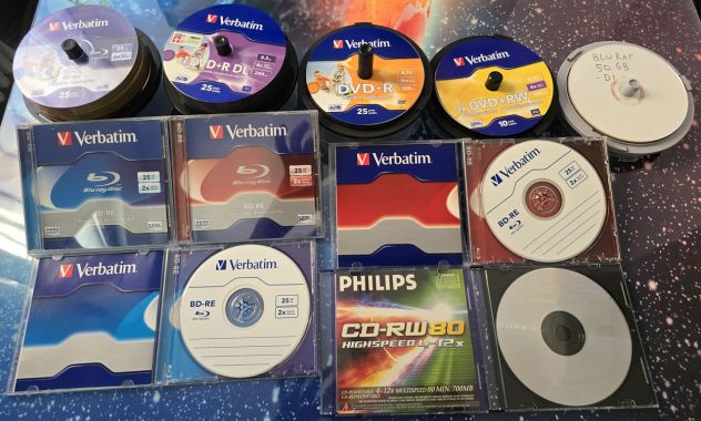 CD DVD Blu-ray scrivibili e riscrivibili : Dischi NUOVI da registrare