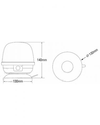 NUOVO  LAMPEGGIANTE LED MAGNETICO A BATTERIA  12-24V, 22W, IP67, 10 LED - Foto 3