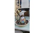 Vaso con Piatto in Porcellana – 25120