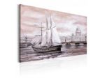 Quadro Veliero In Bianco E Nero Cm. 90x60 E 120x80 ARREDALACASA