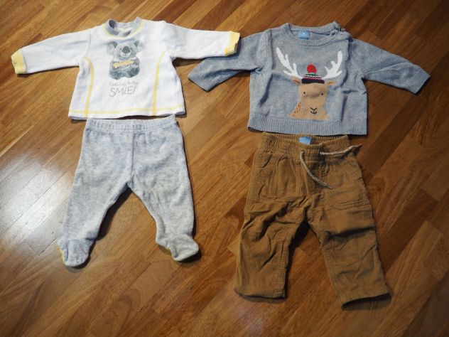 Due completi da bimbo 6 mesi e maglietta a manica lunga