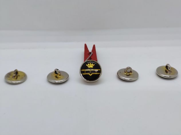 5 bottoni originali NAVIGARE anni 80 vintage, no replica, buttons orginal 80's
