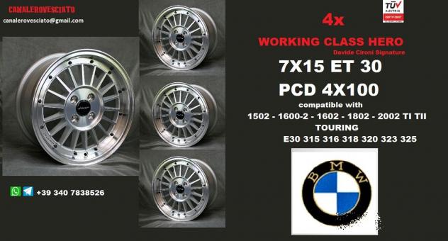 Cerchi SCOMPONIBILI 7X15 15 POLLICI BMW 1502 E30