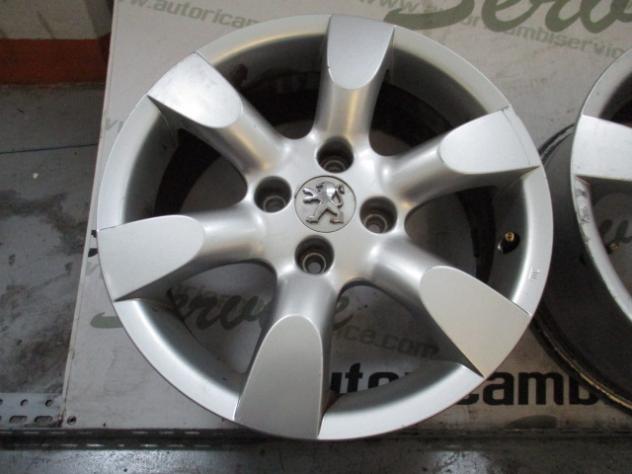 9652489880 SET 4 CERCHI IN LEGA DA 16 POLLICI PEUGEOT 307 CC 1.6 80KW B 5M 3P (2006) RICAMBIO USATO STRISCIATI (VEDI FOTO) 61/2X16CH4 ET31 4227 - Foto 5