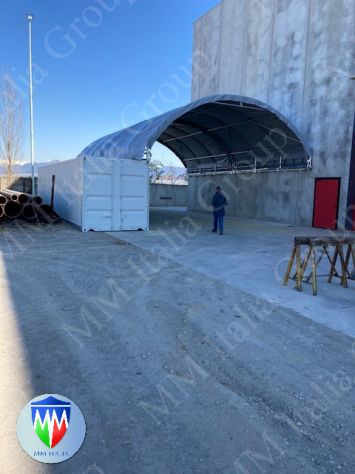Tunnel su container 8 x 12 x 5,6 mt. uso cantieri Edili,  Navali - Foto 4
