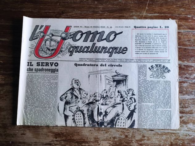 L'Uomo qualunque, 12 ottobre 1949