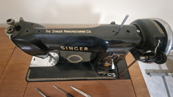 MACCHINA DA CUCIRE A PEDALE VINTAGE SINGER - Foto 4