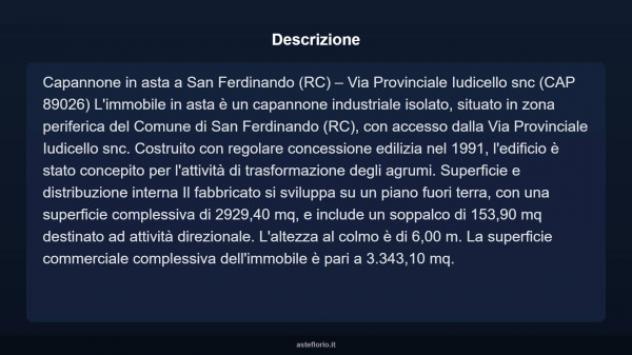 Immobile in asta di 3343 m² in vendita a San Ferdinando - Foto 4