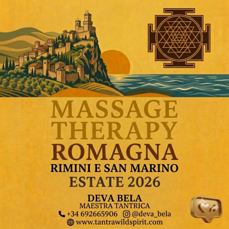 TANTRA e BENESSERE .MASSAGGI PER RICENTRARSI E RICARICARSI . CON Deva Bela Tel:3296539830
