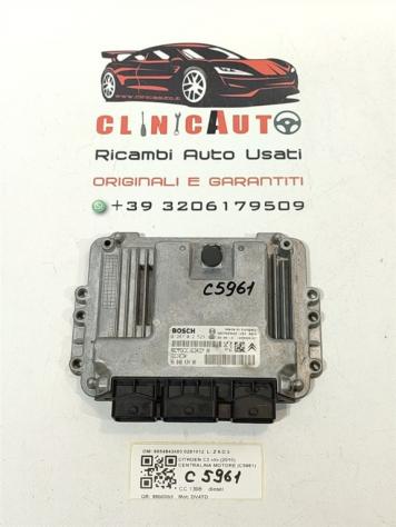 CENTRALINA MOTORE CITROEN C3 Serie 9664843480 0281012 DV4TD diesel 1398 (0915)