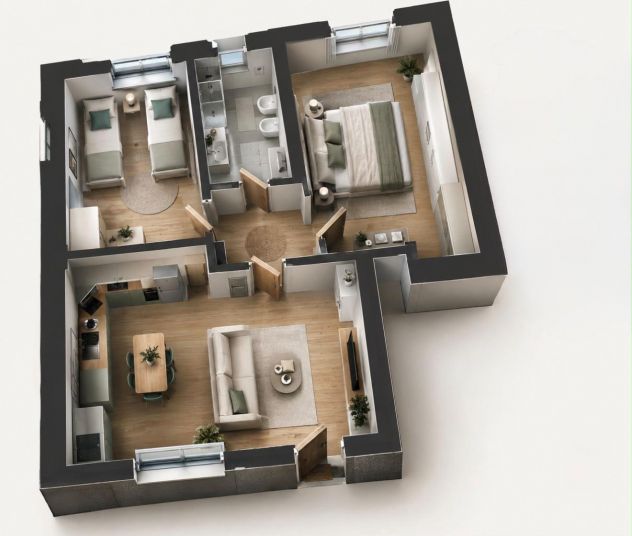 Trilocale moderno 85mq - Milano Porta Venezia