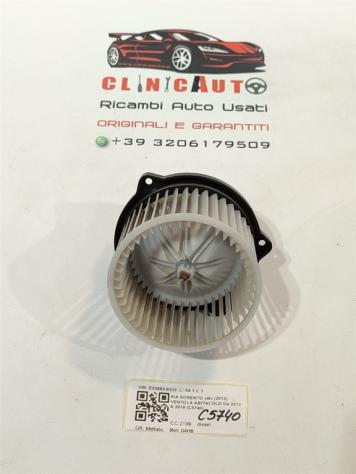VENTOLA ABITACOLO KIA Sorento 3° Serie E30883-0330 D4HB diesel 2199 (09)