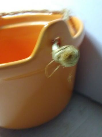 ciotola pubblicitaria in terracotta o ceramica dipinta - Foto 7