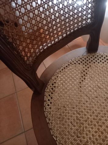 Vendo sedia poltrona in legno e paglia di vienna - Foto 6