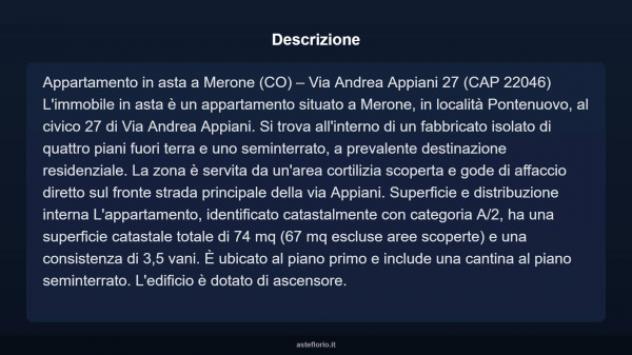 Immobile in asta di 74 m² in vendita a Eupilio - Foto 3