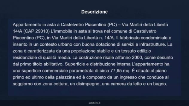 Immobile in asta di 77 m², box auto in vendita a Castelvetro Piacentino - Foto 15