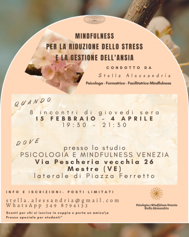 Mindfulness per la riduzione dello stress e la gestione dell'ansia