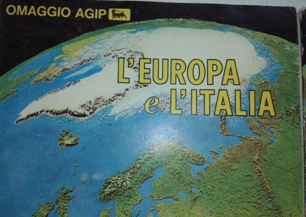 2 CARTINE GEOGRAFICHE OMAGGIO AGIP ANNO 1969 RARISSIME DA COLLEZIONE - Foto 3
