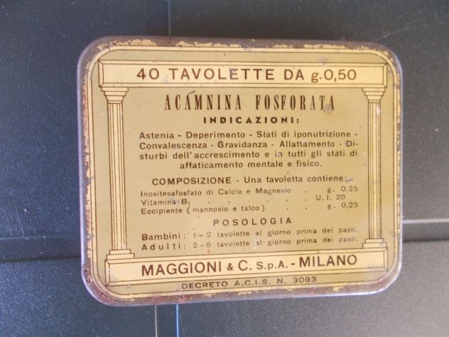 Scatola in latta "Acamnina fosforata" - Foto 2