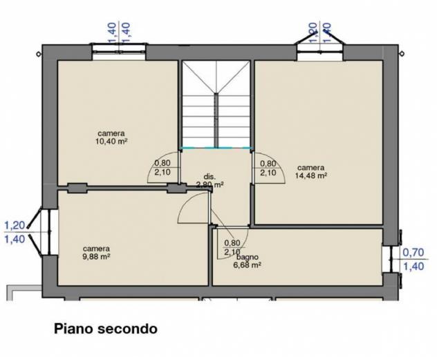 VILLA A SCHIERA di 5 vani e di 124 mq (SIGNA) rif. L1376_1 - Foto 18