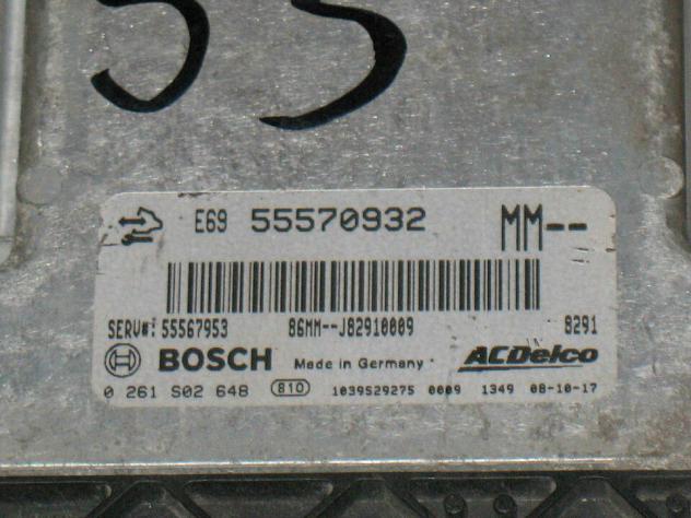0261S02648 ECU OPEL TURBO 2.0 E69 0261S02648 55570932 MED 9.6.1 55567953 - Foto 2