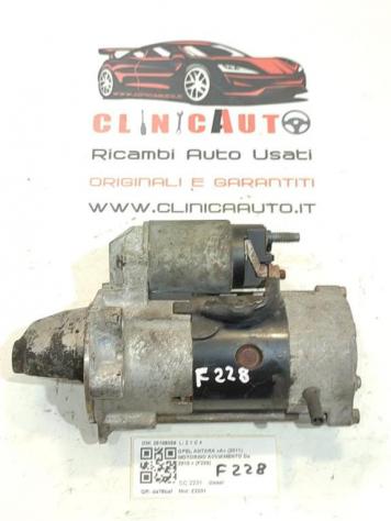 MOTORINO D' AVVIAMENTO OPEL Antara Serie 25186039 Z2201 diesel 2231 (0615)