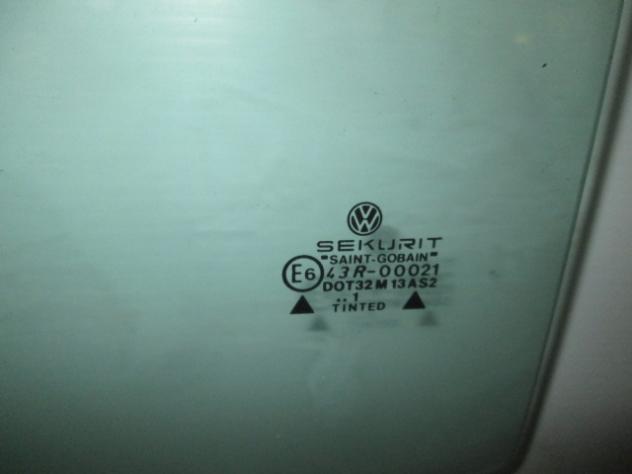 VETRO SCENDENTE PORTA POSTERIORE SINISTRA SEKURIT VOLKSWAGEN GOLF 2 1.6 B 5P (FINO AL 1988) RICAMBIO NUOVO VERDE - Foto 2