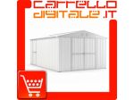 Box in Acciaio Zincato Casetta da Giardino in Lamiera 3.27 x 4.59 m x h2.17 &hellip;