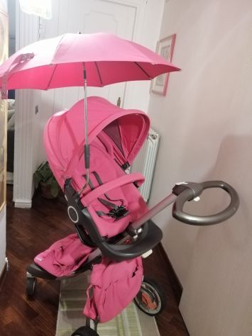 VENDO CARROZZINA PINK STOKKE TRIO - Foto 4