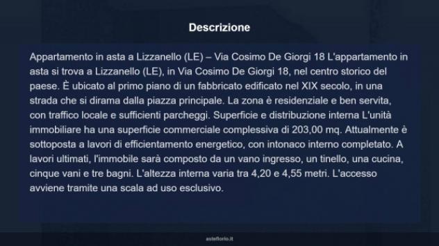 Immobile in asta di 203 m² con più di 5 locali in vendita a Lizzanello - Foto 3