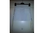UNA MINIGONNA DA DONNA/RAGAZZA,VINTAGE,ELASTICIZZATA,LEGGERA,BIANCA,ESTIVA,ADERE