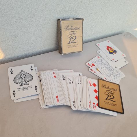 Carte da gioco vintage BALLANTINE'S THE 12 poker Modiano