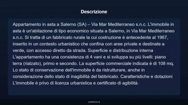 Immobile in asta di 108 m² in vendita a Salerno - Foto 3