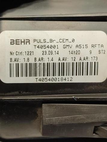 VENTOLA ABITACOLO CITROEN C4 Cactus T4054001 25014940 9H06 diesel 1560 (1418) - Foto 3