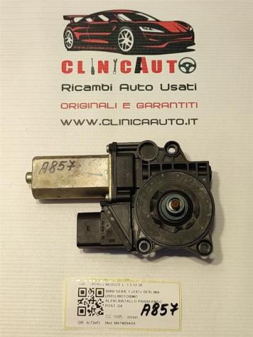 MOTORINO ALZAVETRO POSTERIORE SINISTRO BMW Serie 1 Serie (E87) 71001603 9030222 (0407) - Foto 3