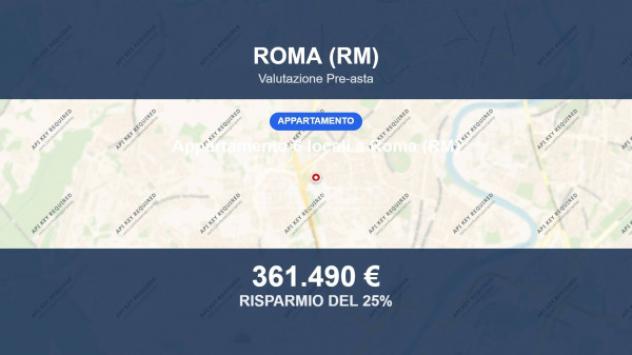 Immobile in asta di 158 m² con più di 5 locali e box auto in vendita a Roma