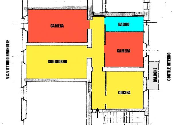 Tre locali in casa d'epoca Monza centro storico - Foto 14