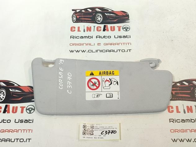 PARASOLE ALETTA LATO PASSEGGERO OPEL Corsa E 3° Serie 13426525 B14XEL (15)