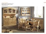 Credenza a 3 ante tinta naturale disponibile in tinta miele o noce con differenz