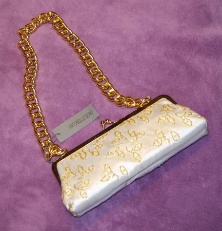 Borsa donna da sera Antonello Serio nuova - Foto 7