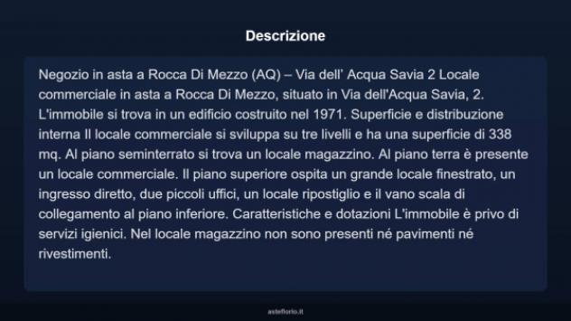 Immobile in asta di 338 m² in vendita a Rocca di Mezzo - Foto 3