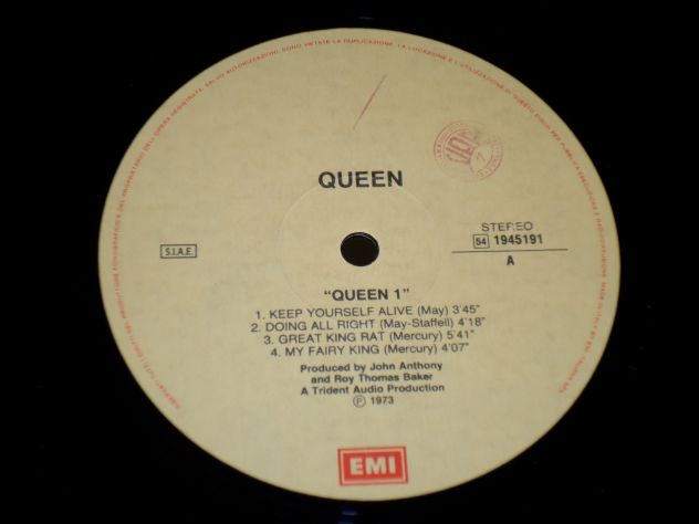 QUEEN - Queen (Self Titled Debut) LP / 33 giri 1973 Italy EMI - Foto 3