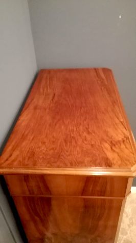 SECRETAIRE RIBALTA RADICA NOCE ORIGINALE EPOCA VENEZIA 1870 PERFETTO RESTAURATO - Foto 6
